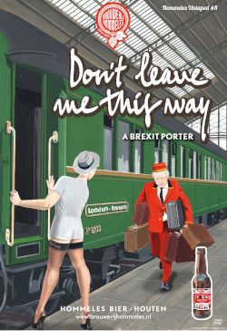 Brexit bier van hommeles poster met Boris Johnson