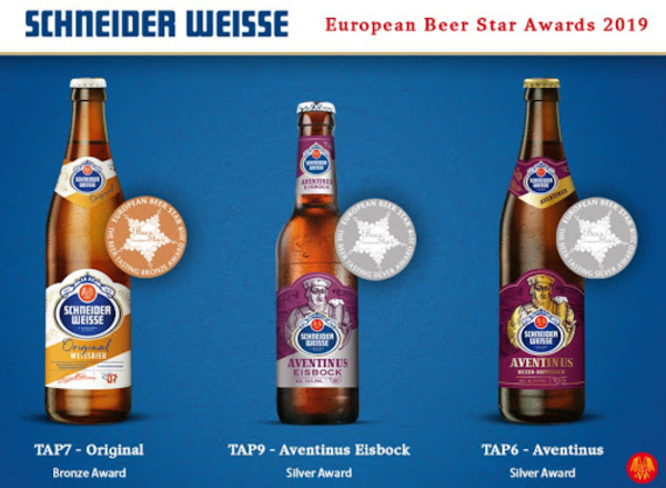 Schneider Weisse resultaten tijdens European Beer Star 2019