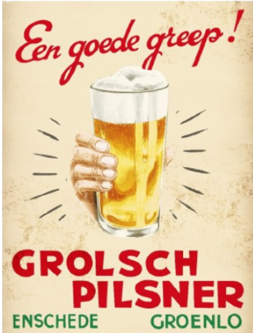 Grolsch wandbord: Een goede greep!