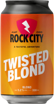 Rock City Twisted Blond blikje van 33cl
