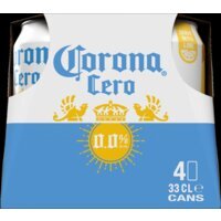Corona Cero 4-pack met blikjes van 33cl