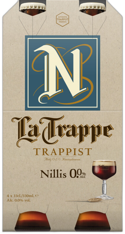 La Trappe Trappist Nillis 0.0 4-pack met flesjes van 33cl