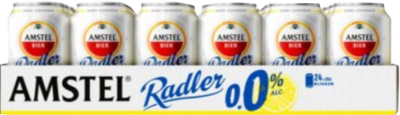 Amstel Radler 0.0% tray met 24 blikjes 0,33 liter