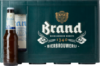 Brand Weizen 0.0 krat met 24 flesjes van 30cl