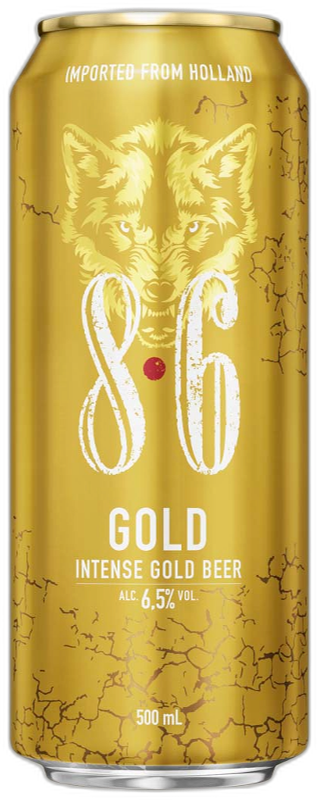 8.6 Gold blik 50cl