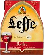 leffe ruby sixpack met flesjes van 30cl