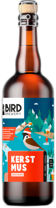 Bird Kerstmus fles van 75cl