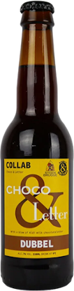 Molen Choco en letter flesje van 33cl
