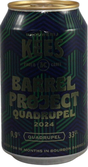 Kees Barrel Project Quadrupel 2024 blikje van 33cl